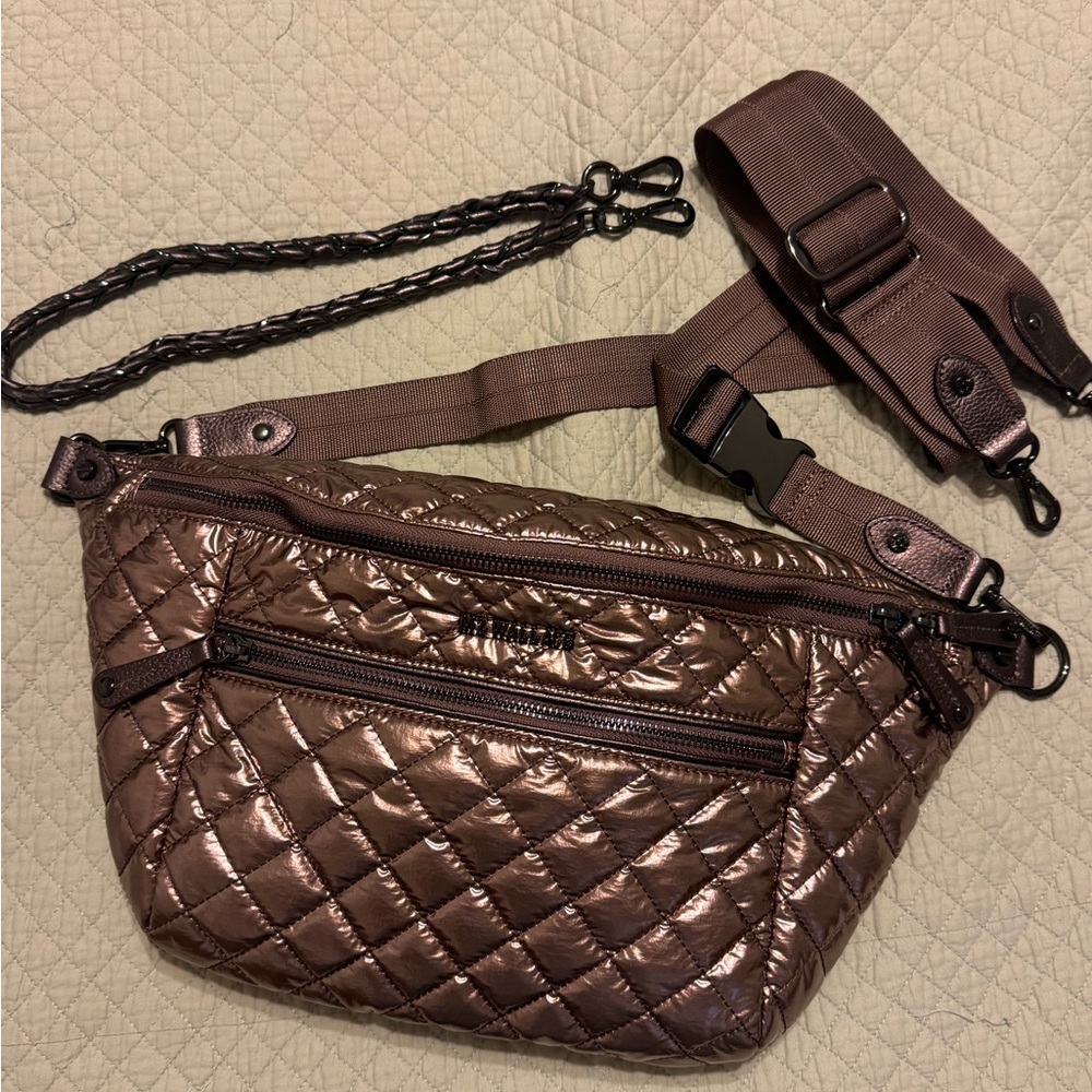Copper Metallic lacquer Crosby sling bag